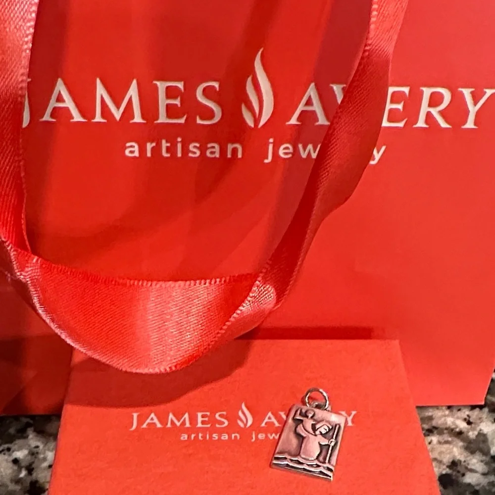 RETIRED James Avery St. Christopher pendant sterling silver. - Picture 5 of 5